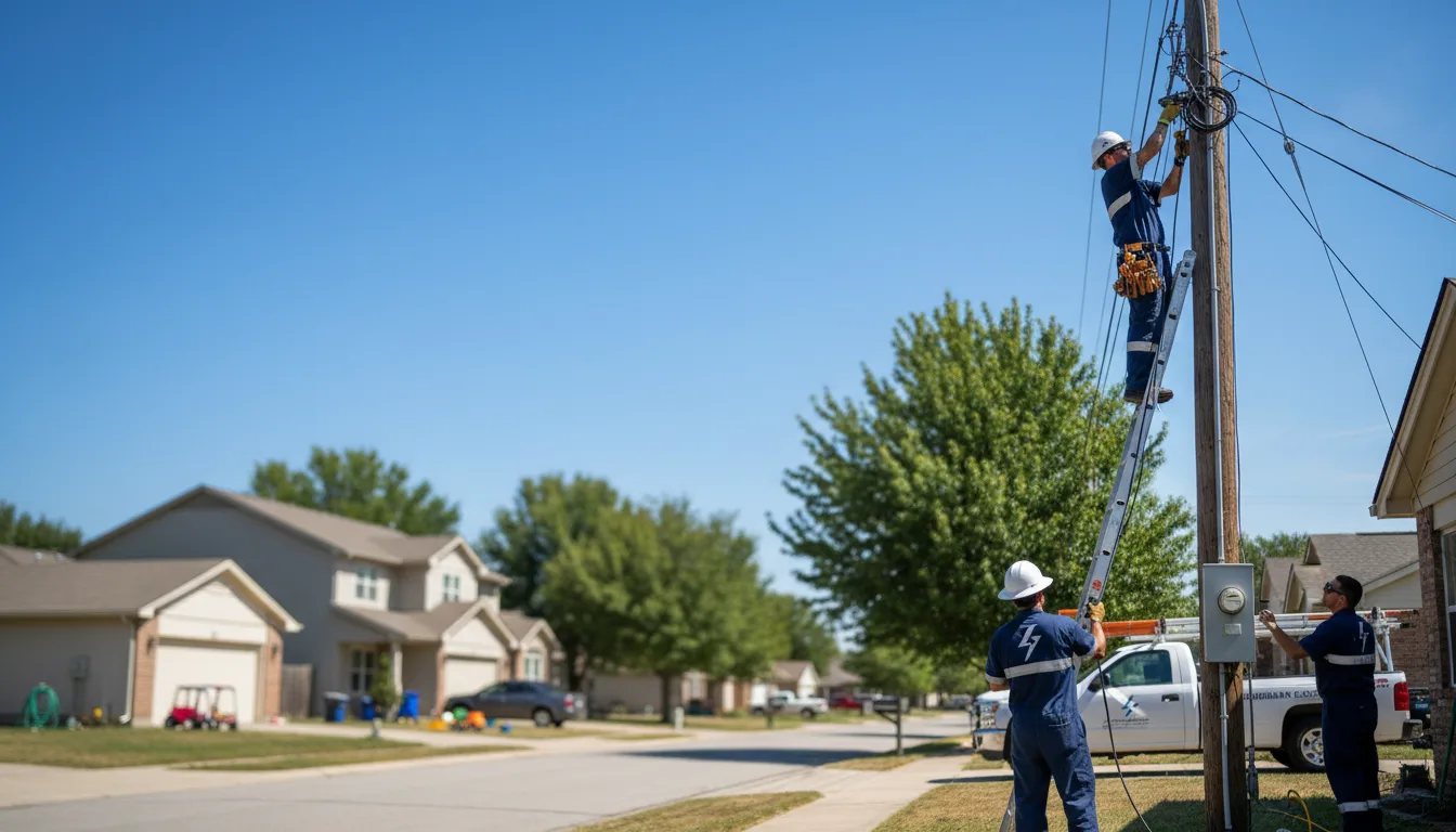 Residential electrician providing installation services in Stockton, KS